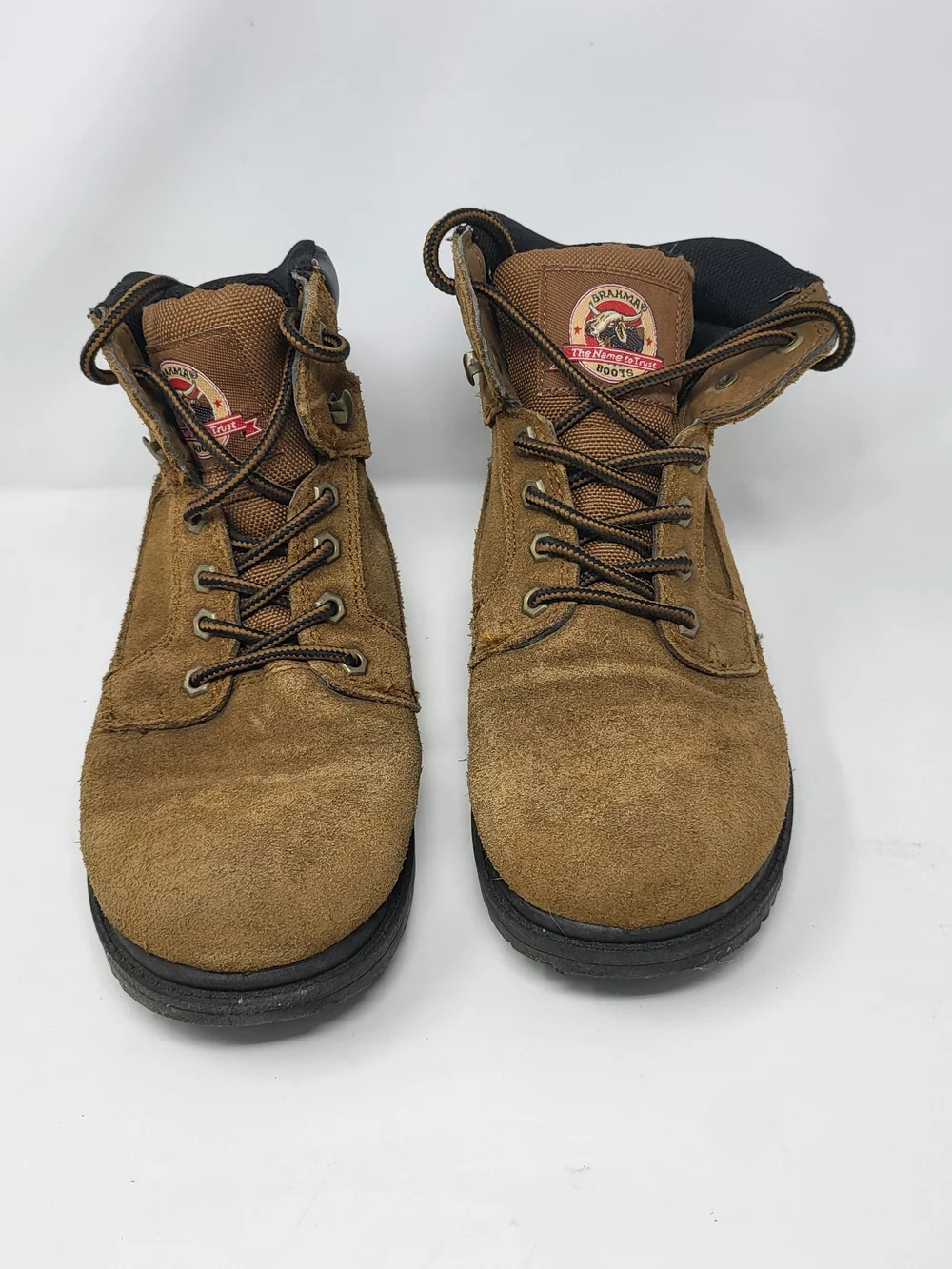 Brahma Tan Suede Lace-Up Men's Work Boots